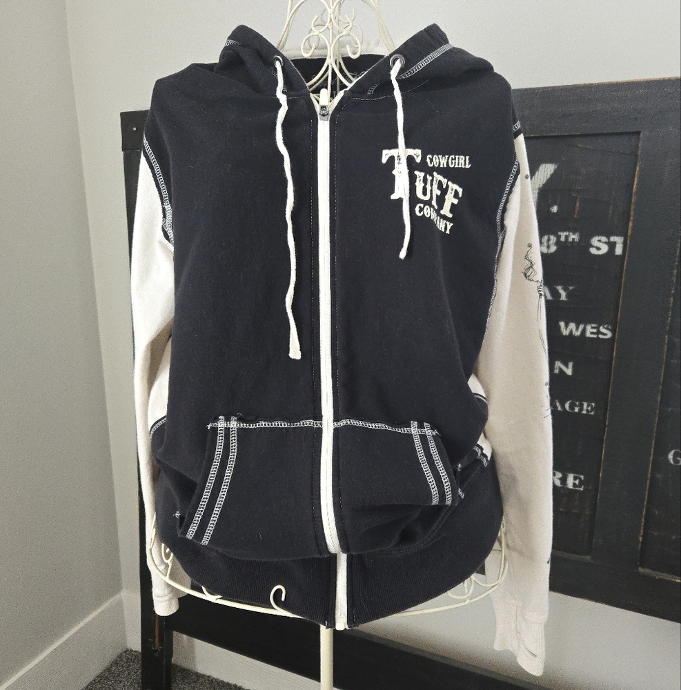 COWGIRL TUFF Never Give Up Full Zip Hoodie
